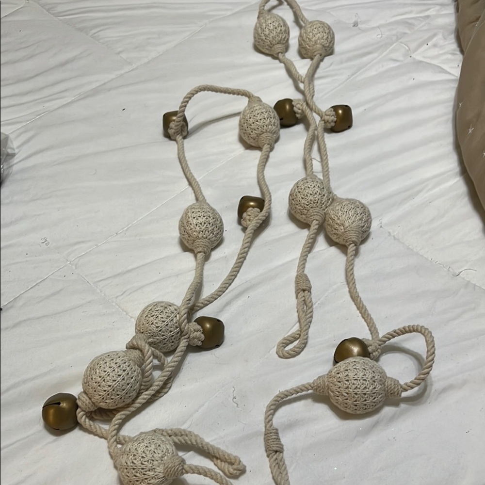 Beige Macrame Rope with Bells